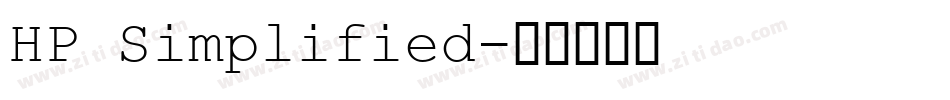 HP Simplified字体转换